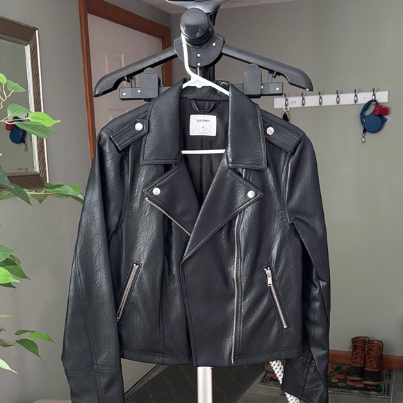 Old Navy Black Biker Jacket - Picture 2 of 2